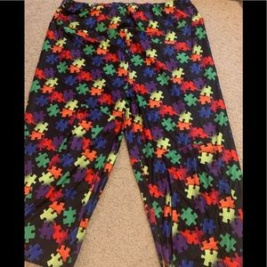 Autism leggings. Fabulegs, new $58